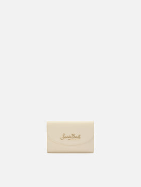 Card Holder in white leather