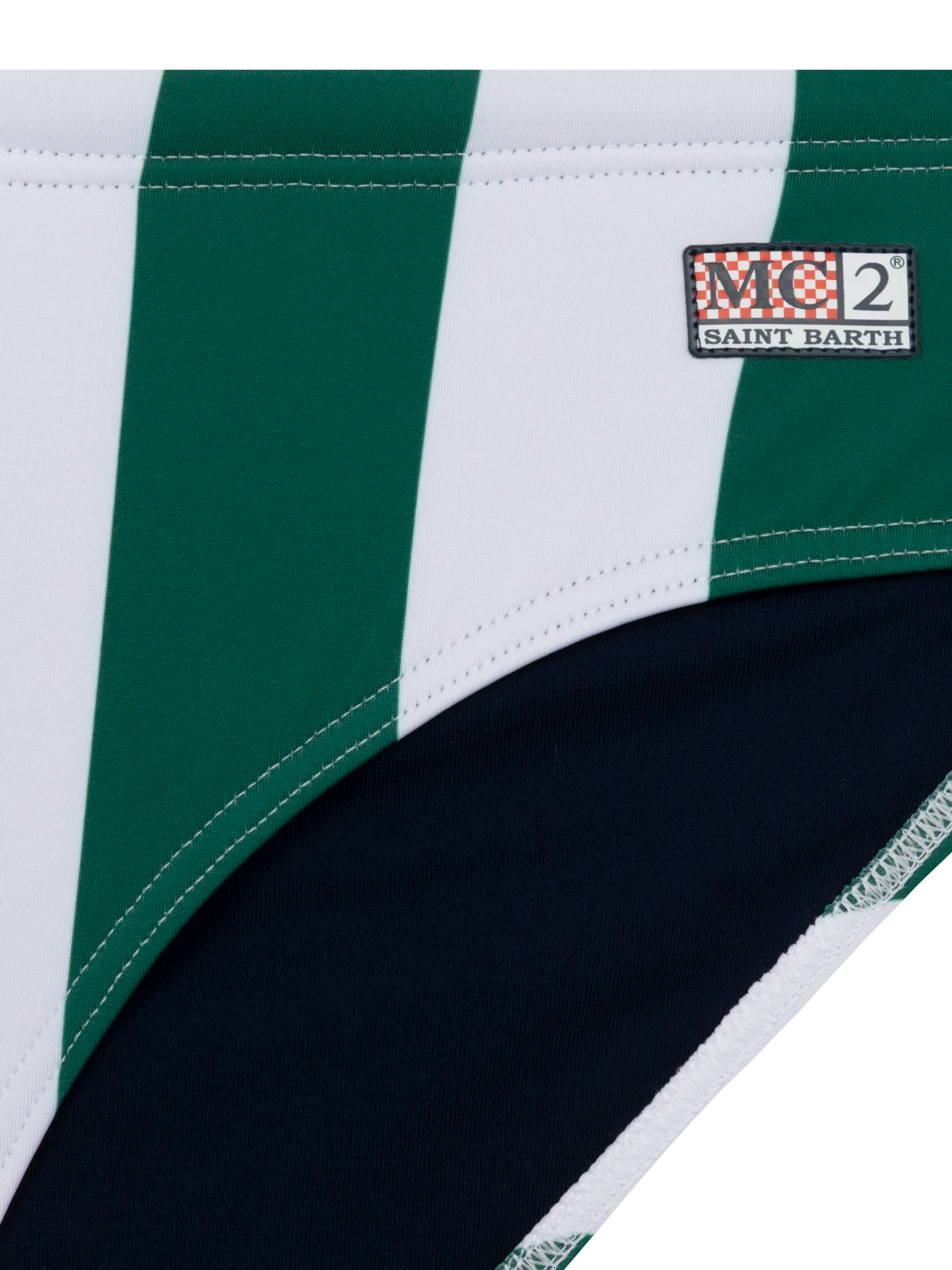 Swim briefs Cayo with striped print - MC2 Saint Barth