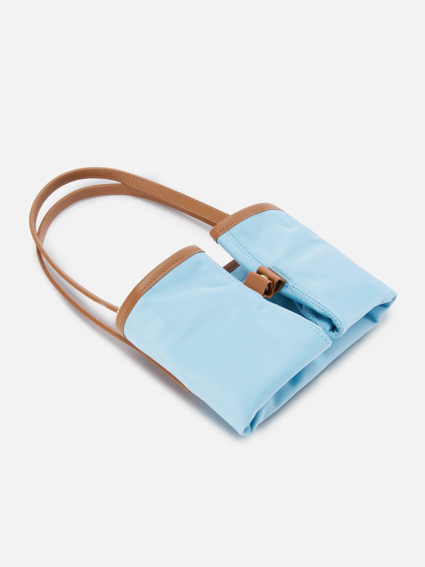 Light blue City medium nylon bag