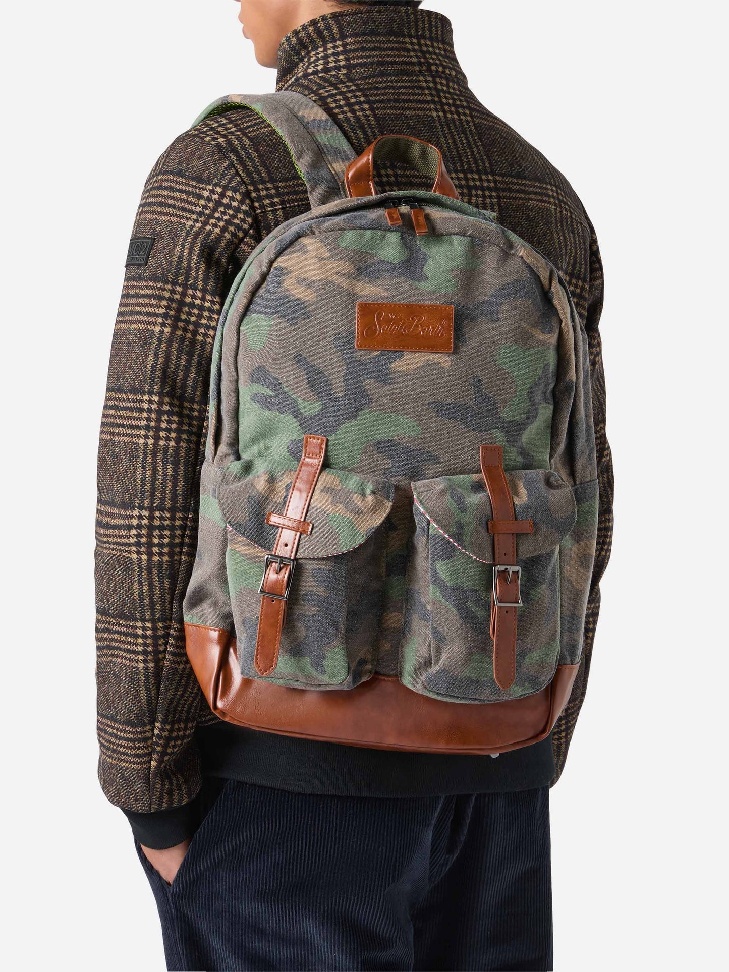 Cody Canvas-Rucksack mit Tarnmuster