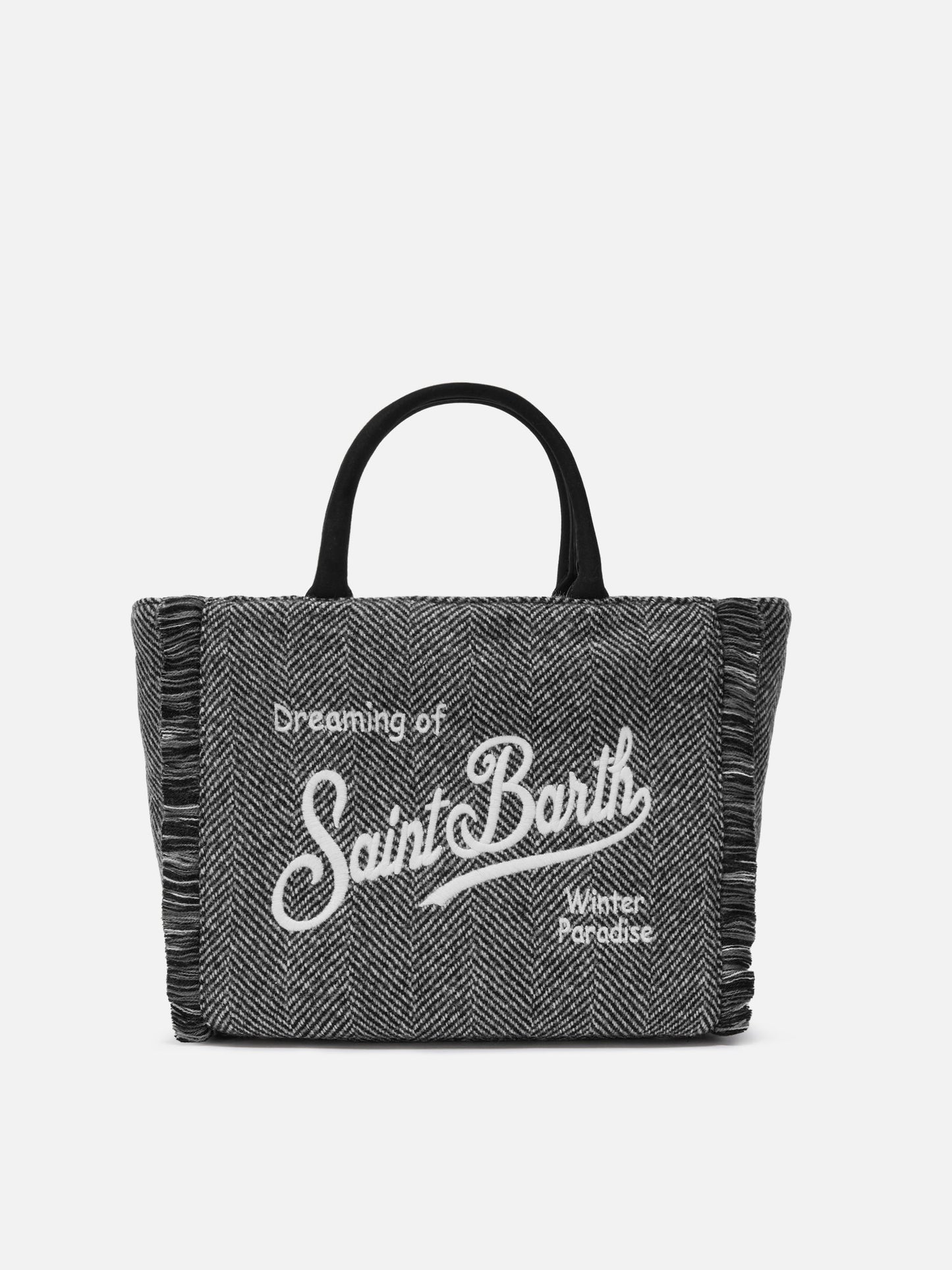 Borsa a mano Colette Wool in misto lana spigata
