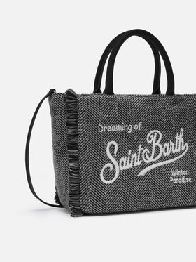 Borsa a mano Colette Wool in misto lana spigata