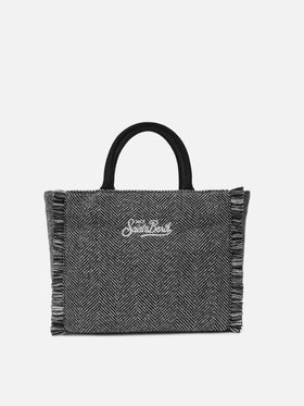 Borsa a mano Colette Wool in misto lana spigata
