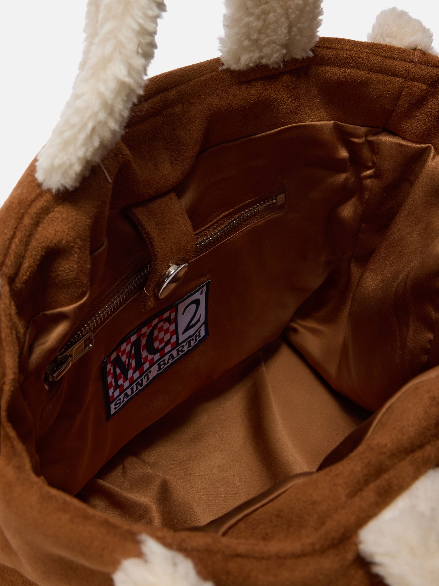 Borsa Colette Shearling cammello