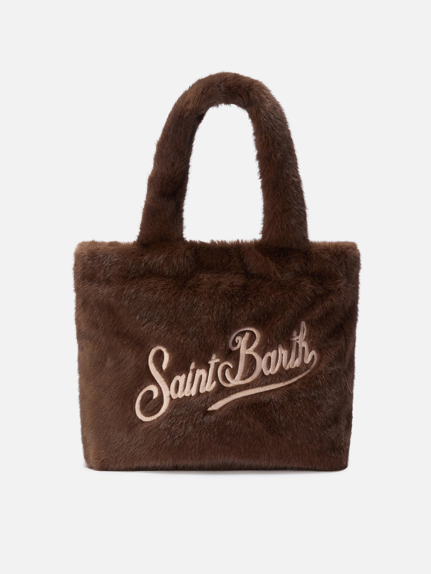 Colette Soft Handbag in brown faux fur