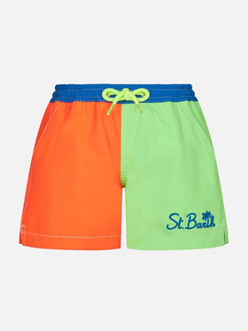 Boy comfort multicolor swim shorts - MC2 Saint Barth