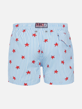 Comfort Light swim shorts with starfish print - MC2 Saint Barth