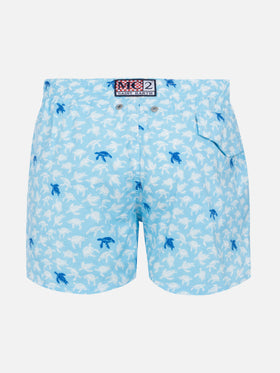 Comfort Light swim shorts with turtle print - MC2 Saint Barth