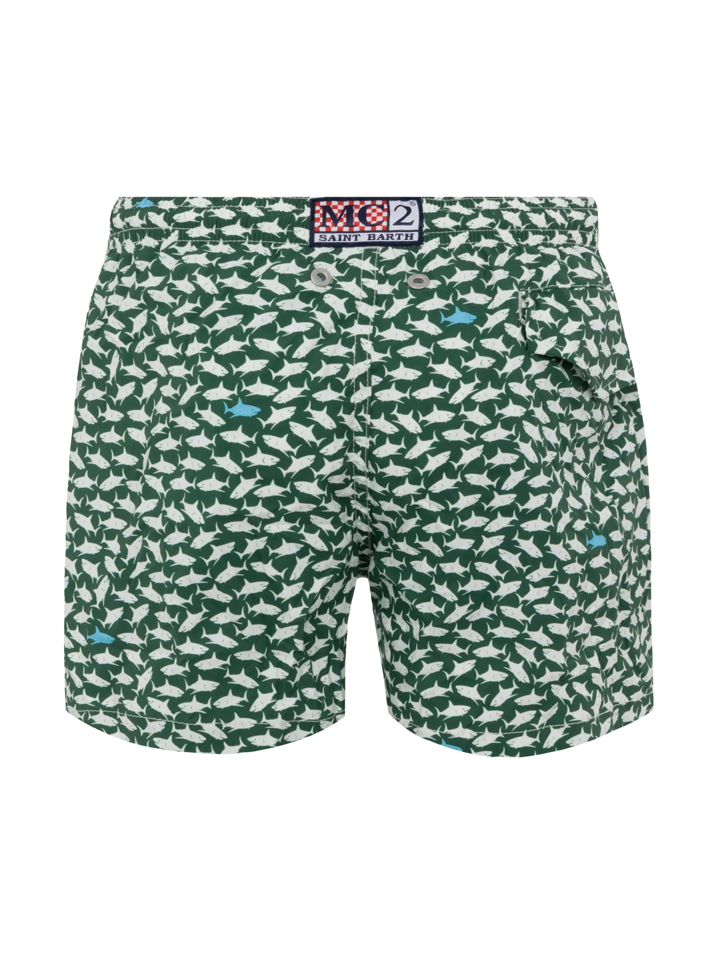 Comfort Light Badeshorts mit Hai-Print