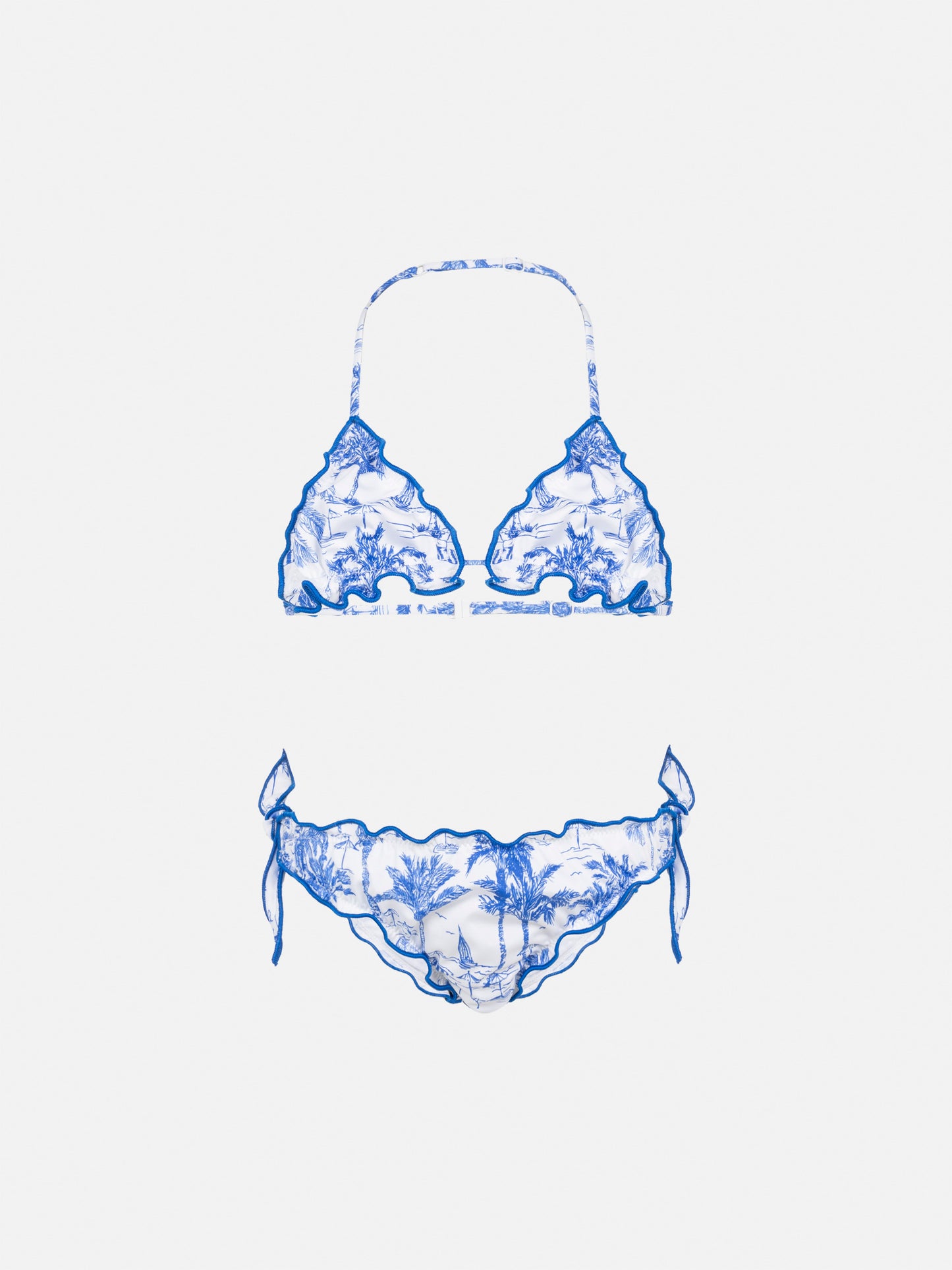 Cris classic triangle bikini with toile de jouy print - MC2 Saint Barth