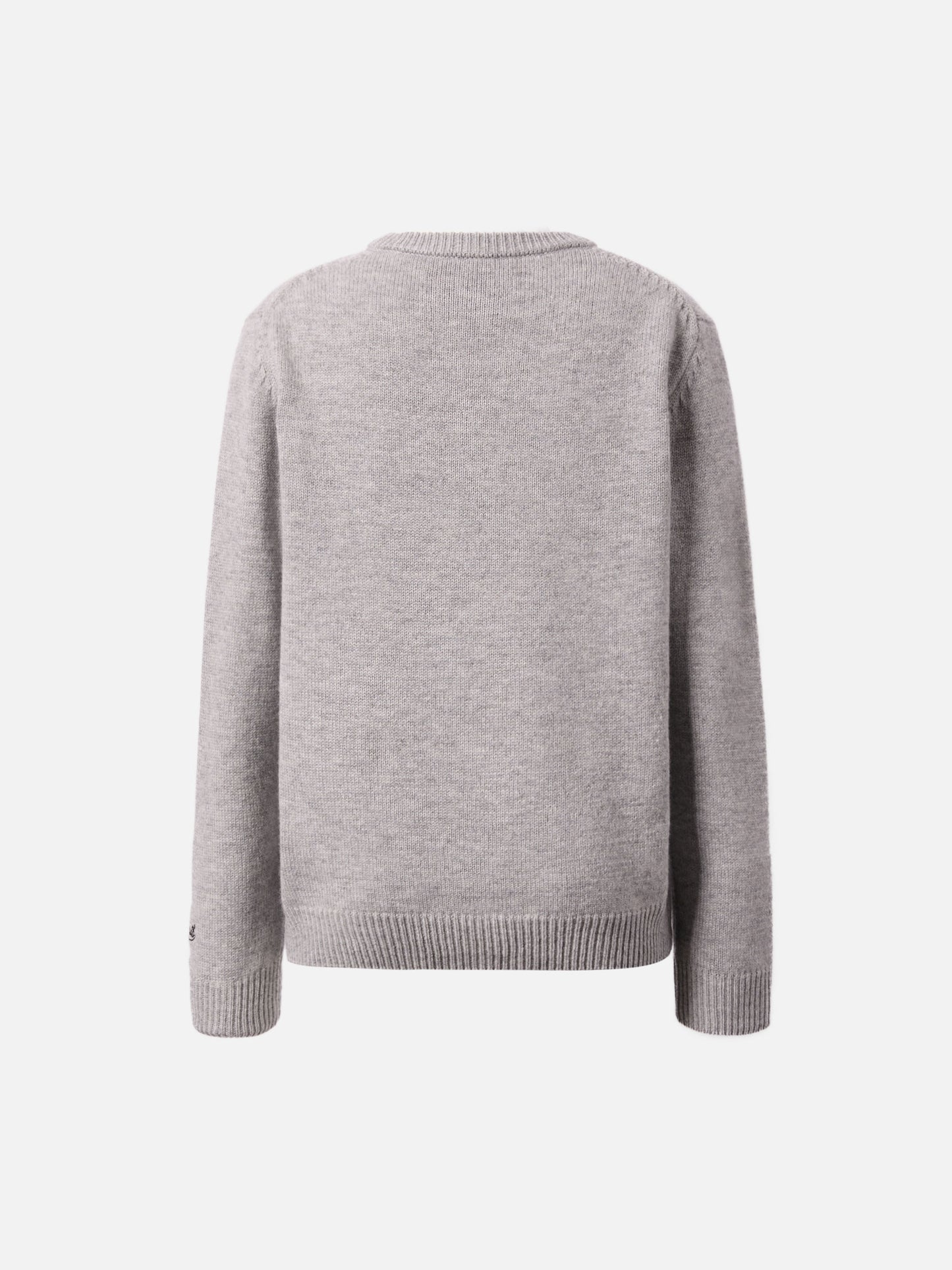 Maglione Douglas in misto cashmere con stampa Woodstock e ricamo Vado dai Nonni | PEANUTS SPECIAL EDITION