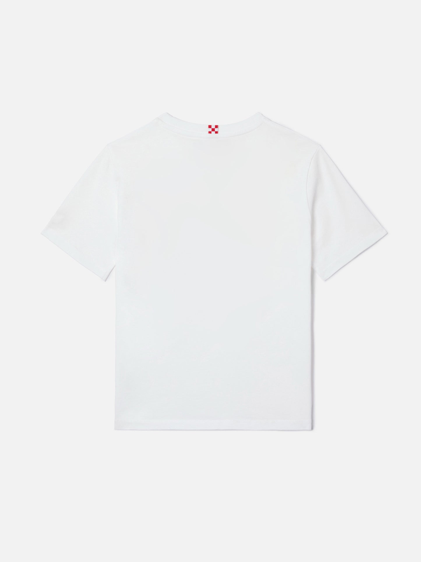 Camiseta White Dover Jr de puro algodón con logo bordado