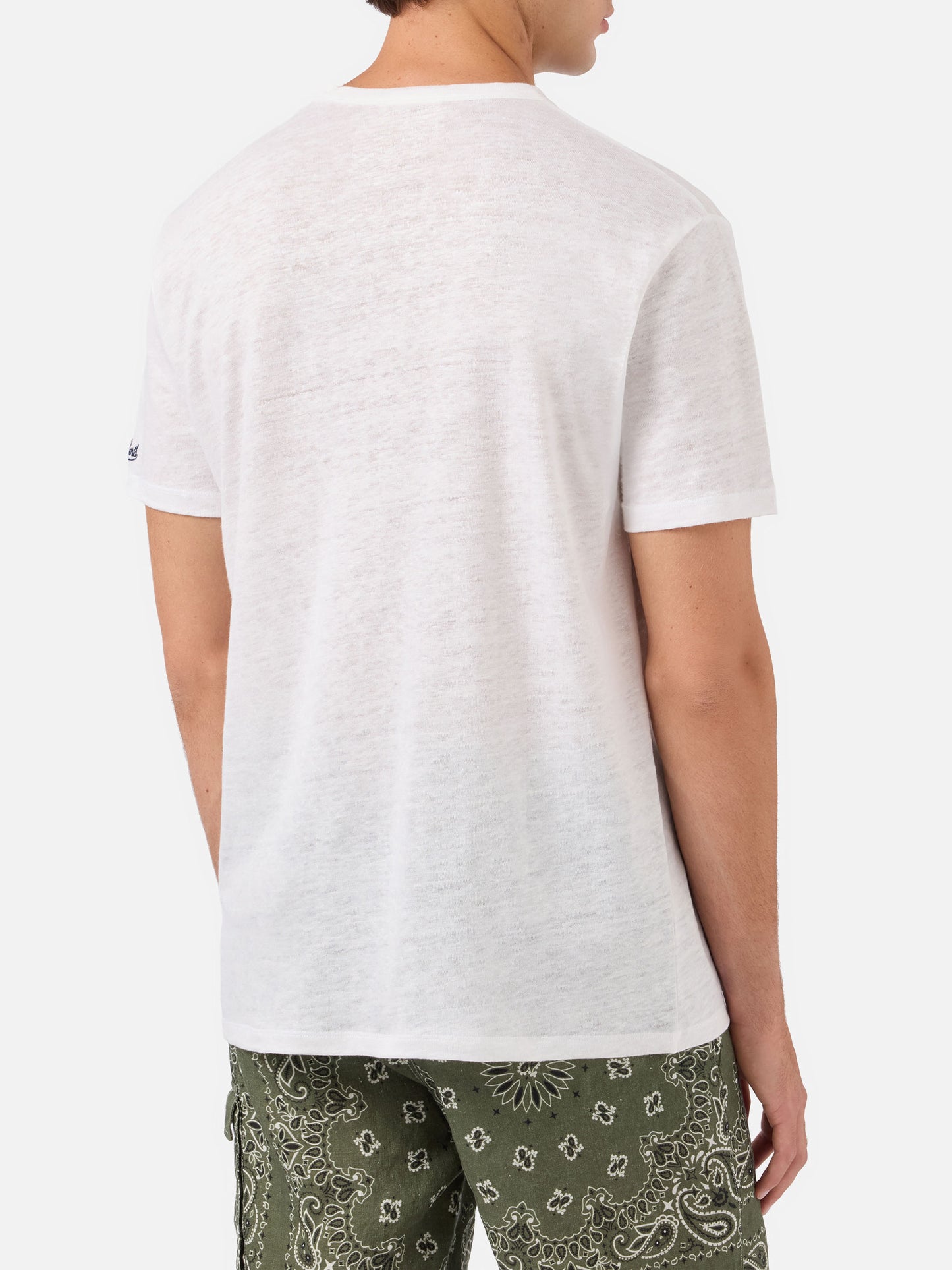 T-shirt Ecstasea in lino jersey panna