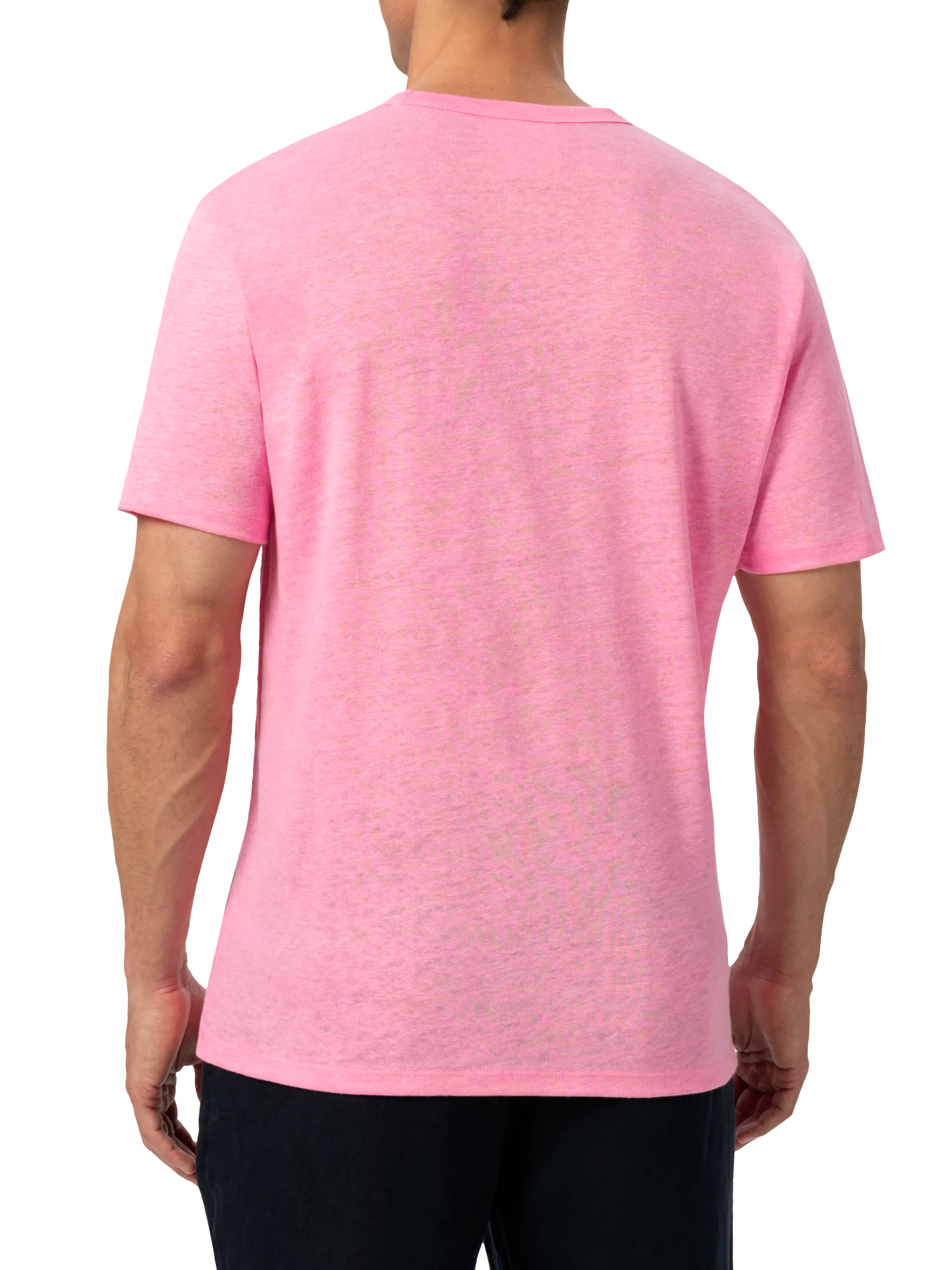 Bubble pink linen jersey t-shirt Ecstasea - MC2 Saint Barth