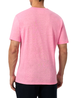 Bubble pink linen jersey t-shirt Ecstasea - MC2 Saint Barth