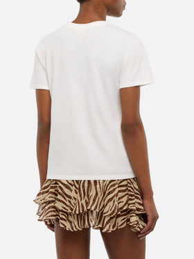 T-shirt Emilie in cotone con ricamo Ciak mi girano