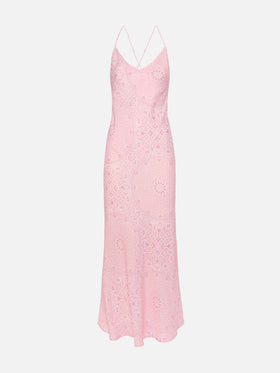 Eydis satin slip dress with bandanna print - MC2 Saint Barth