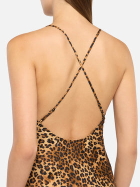 Eydis Satin-Unterkleid mit Animalier-Print