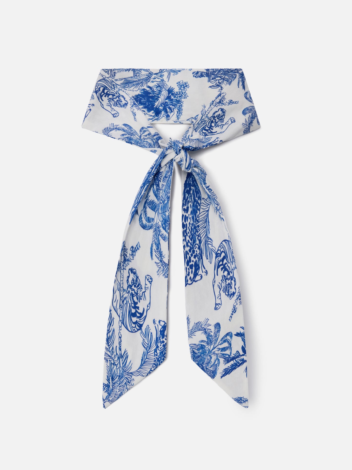 Bandana-Schal aus Baumwolle mit Toile-de-Jouy-Print