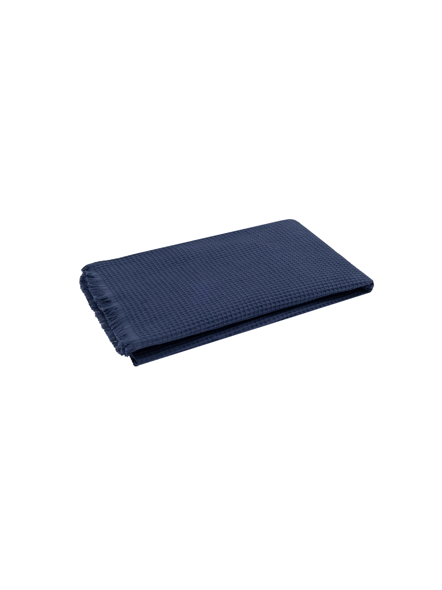 Navy blue honeycomb cotton FoutaSac beach towel - MC2 Saint Barth