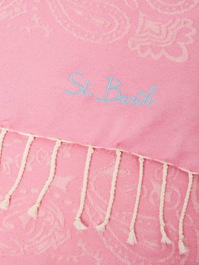 Foutas cotton beach towel with bandanna jacquard - MC2 Saint Barth