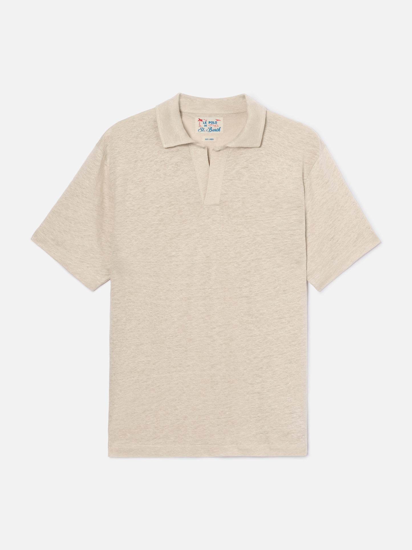 Polo Fraser in puro lino beige