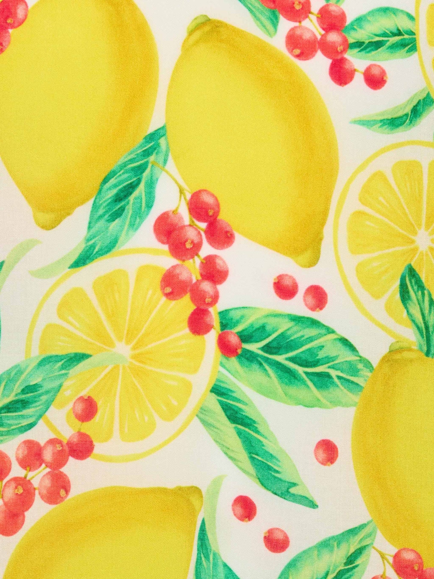 Caftano Ginza con stampa limoni