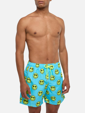 Palm smile mid-length swim shorts
