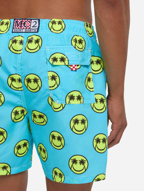 Palm smile mid-length swim shorts
