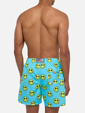 Palm smile mid-length swim shorts