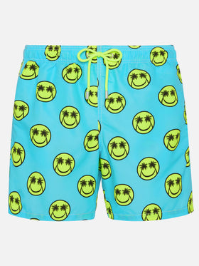 Palm smile mid-length swim shorts