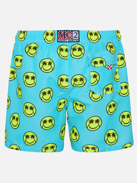 Palm smile mid-length swim shorts