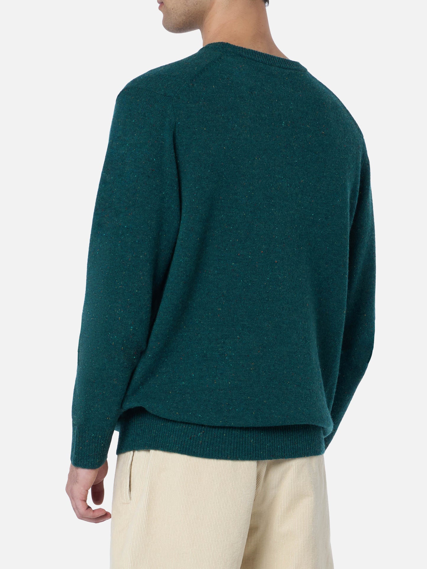 Man green sweater Heron with basset hound print - MC2 Saint Barth