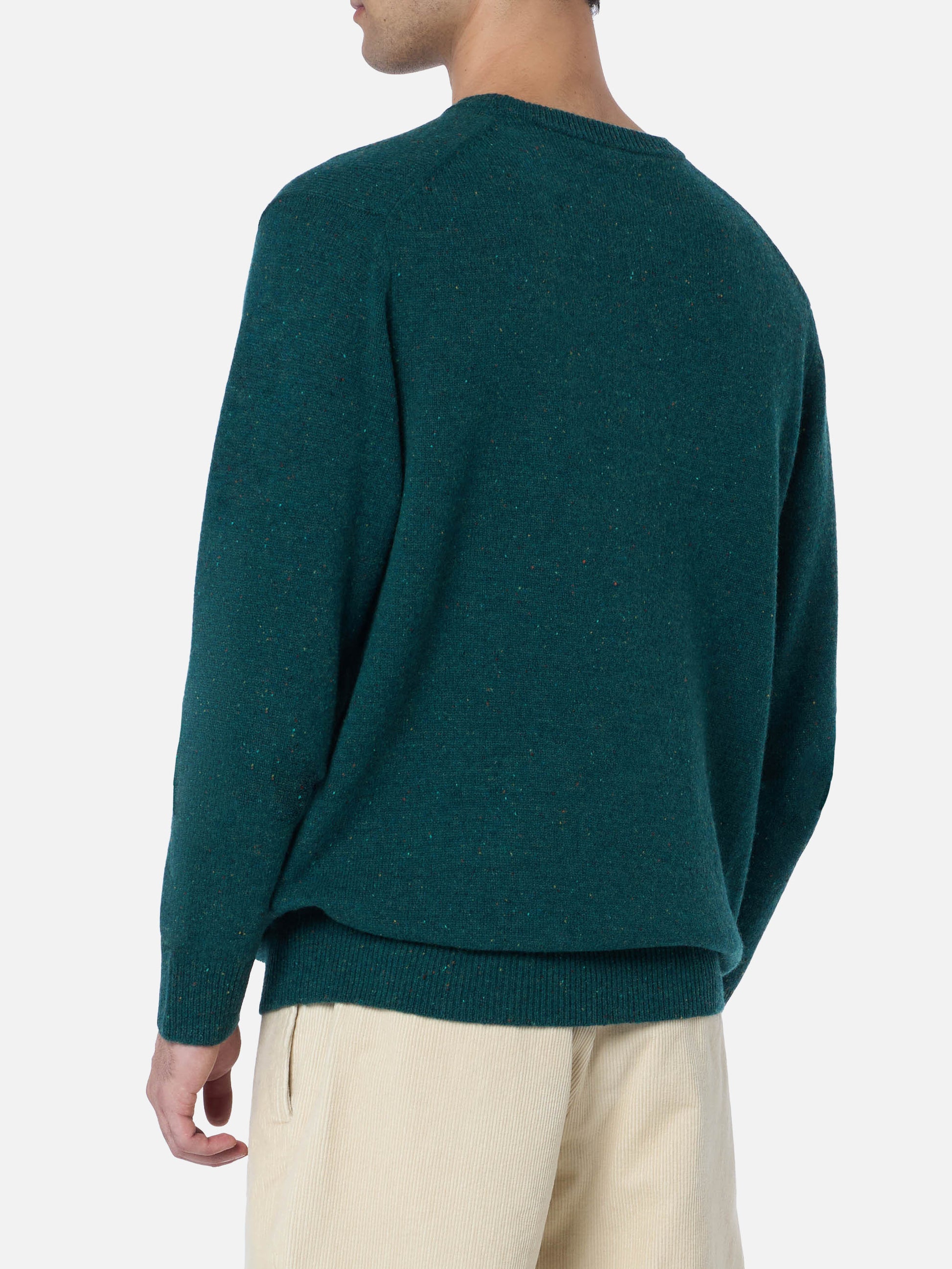 Man green sweater Heron with basset hound print - MC2 Saint Barth