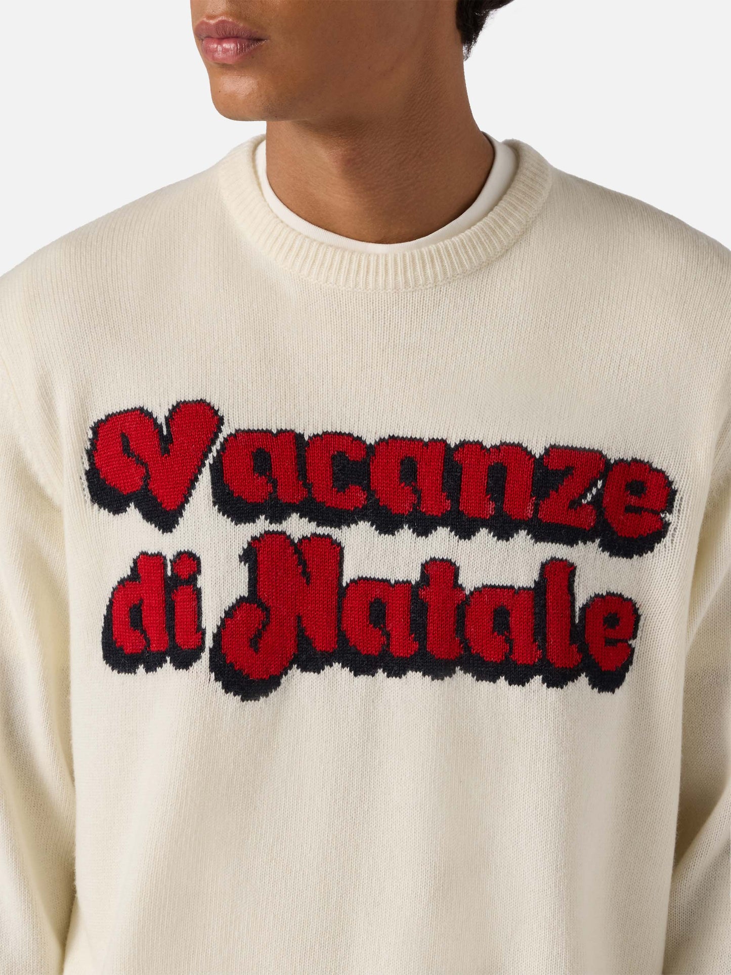 Maglione Heron bianco con jacquard Vacanze di Natale | VACANZE DI NATALE SPECIAL EDITION