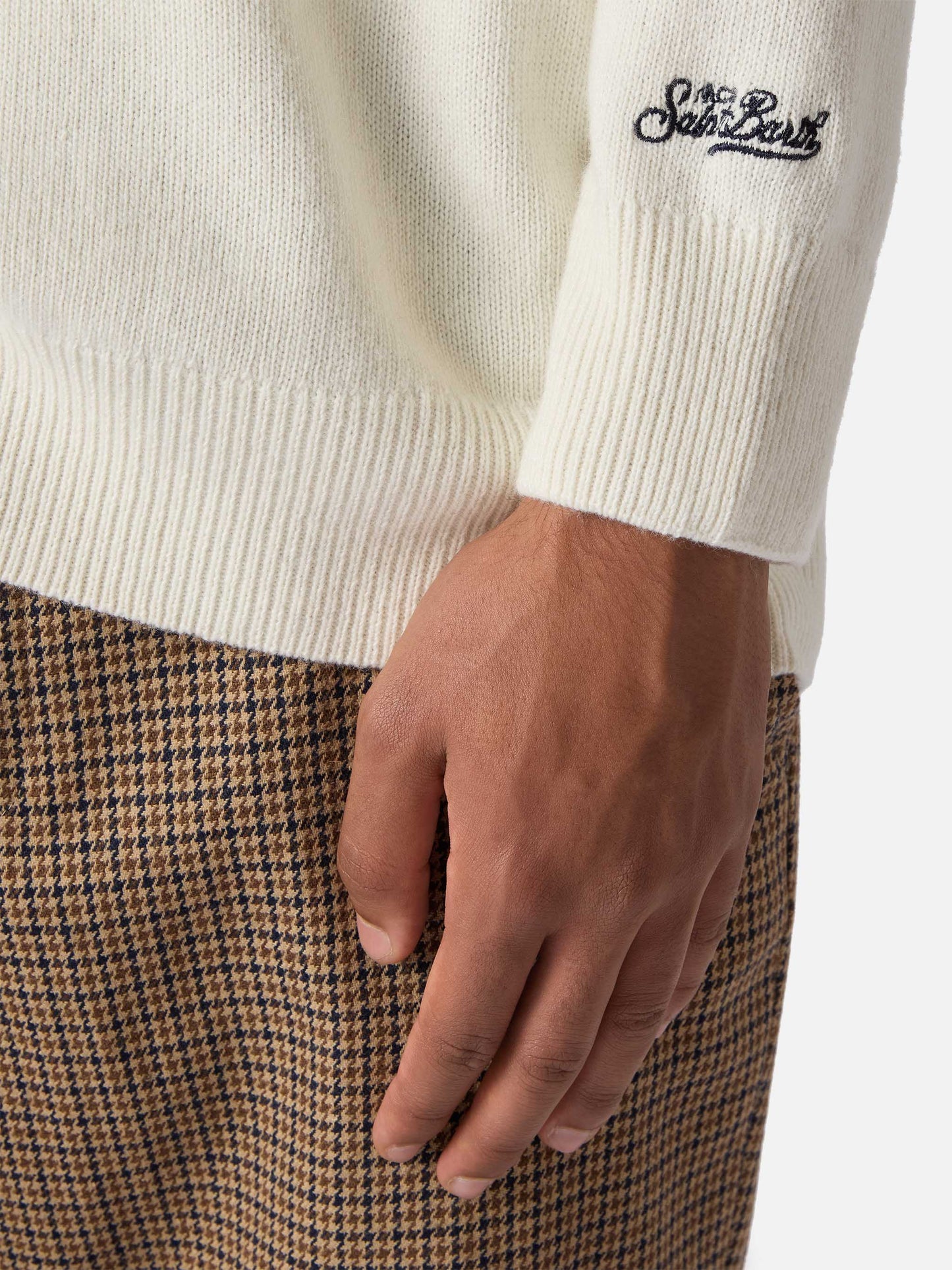 Maglione Heron bianco con jacquard Vacanze di Natale | VACANZE DI NATALE SPECIAL EDITION