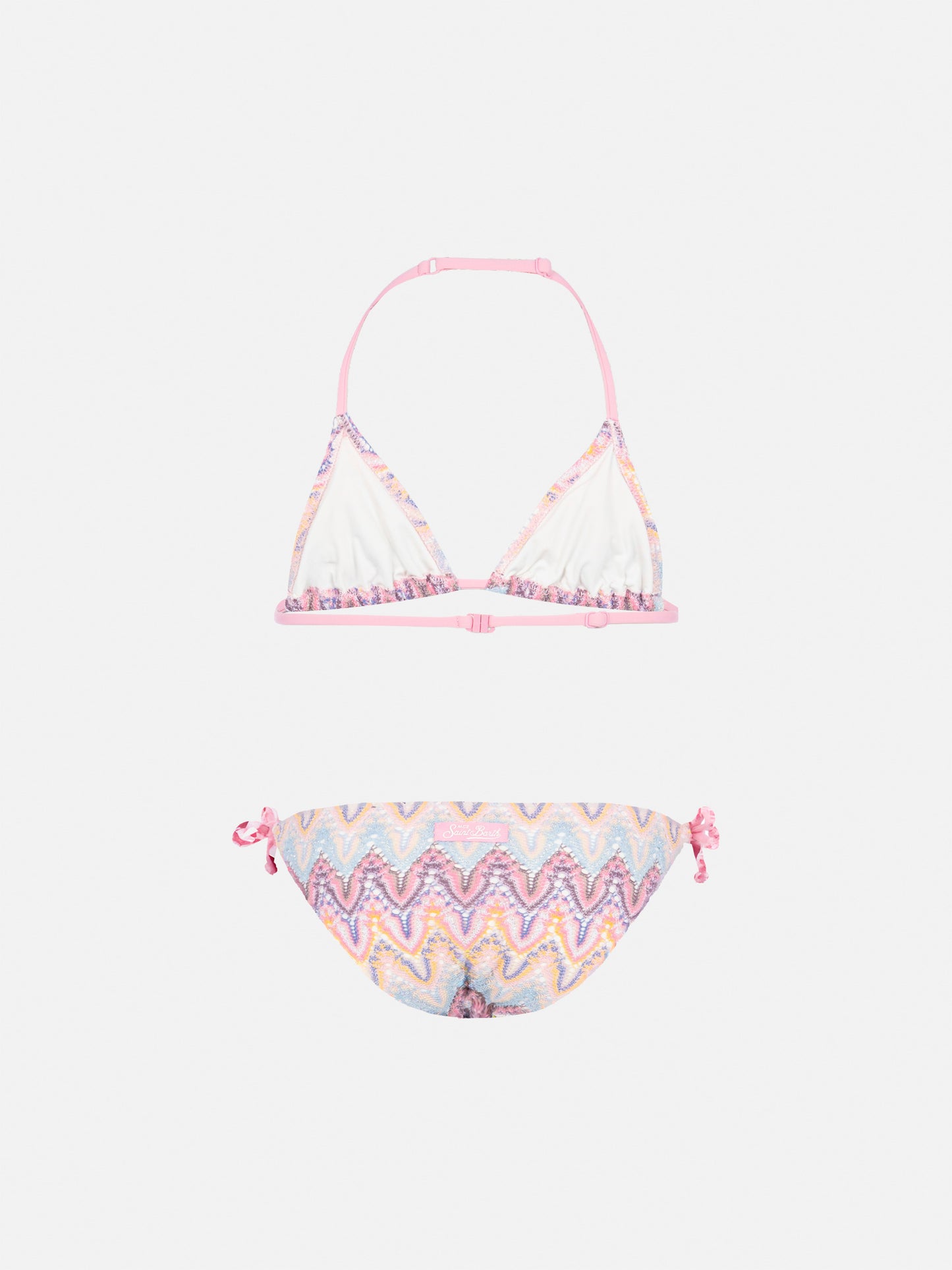 Holly classic triangle bikini in raschel fabric - MC2 Saint Barth