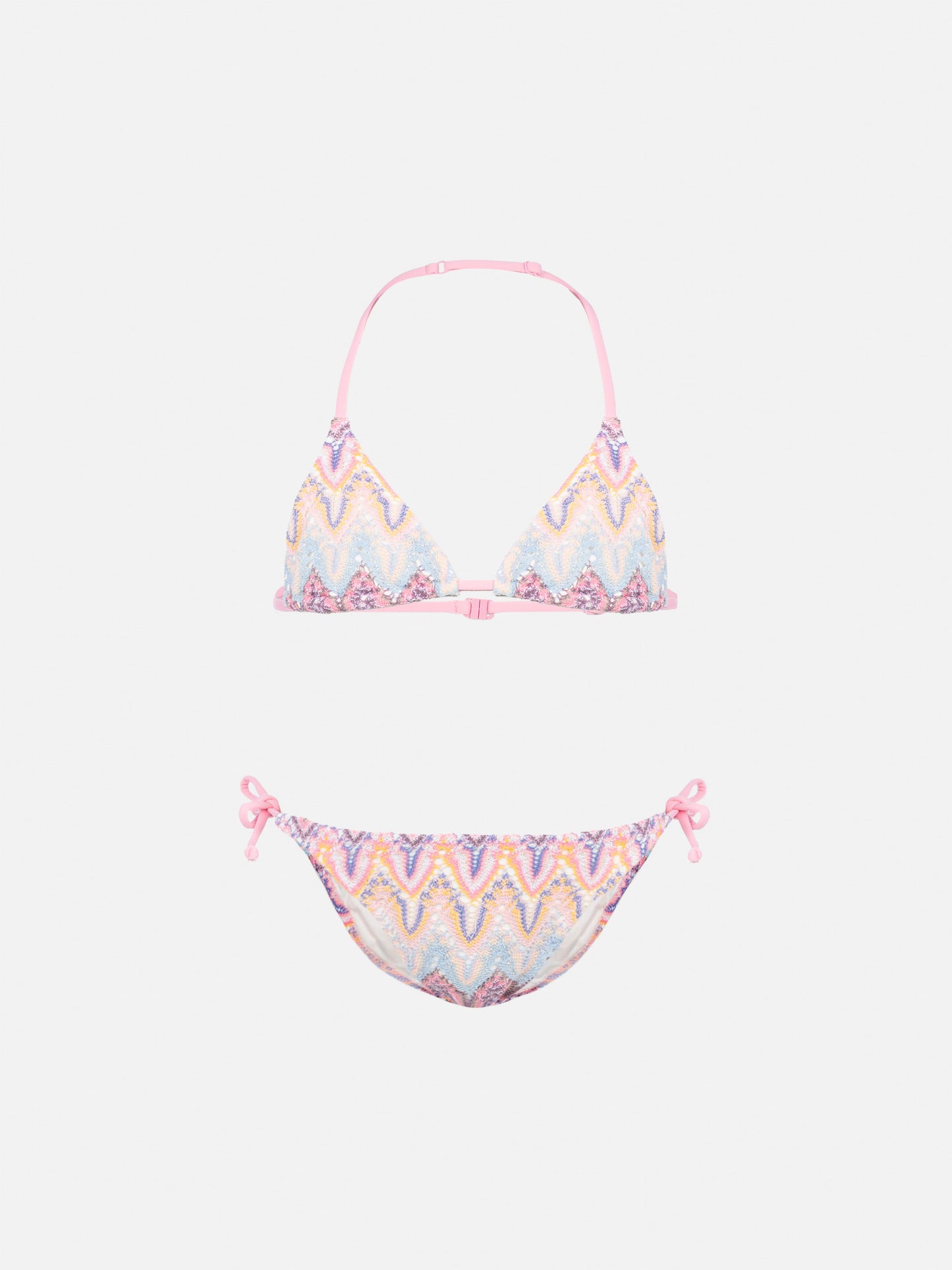 Holly classic triangle bikini in raschel fabric - MC2 Saint Barth