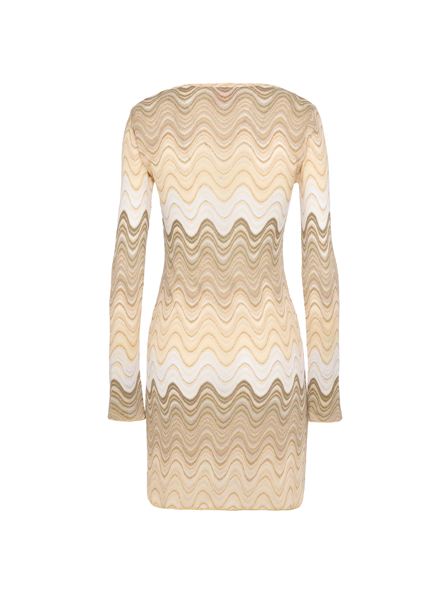 Imany Raschel-Minikleid in Goldtönen