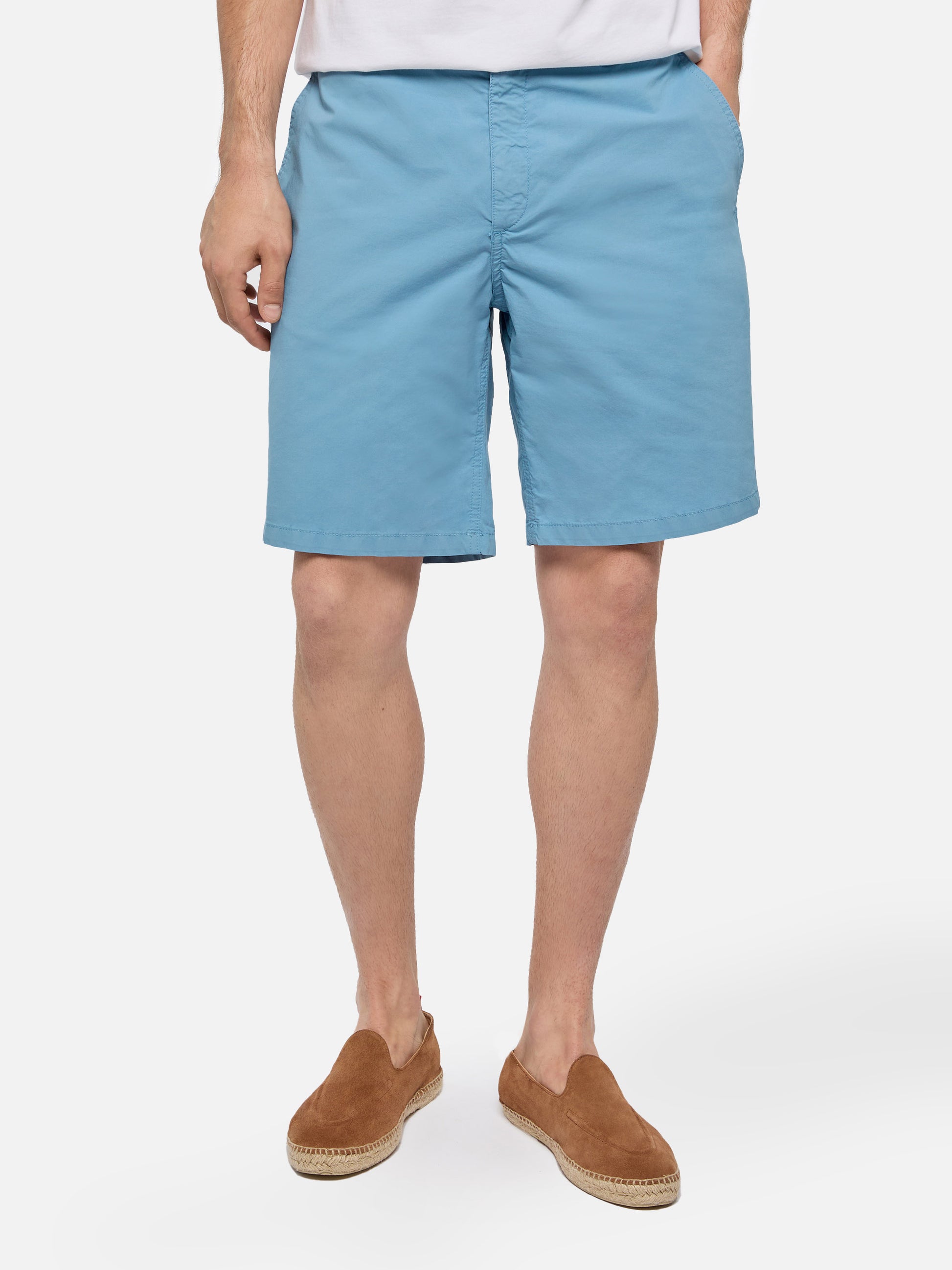 Dusty blue cotton bermuda shorts Ischia - MC2 Saint Barth