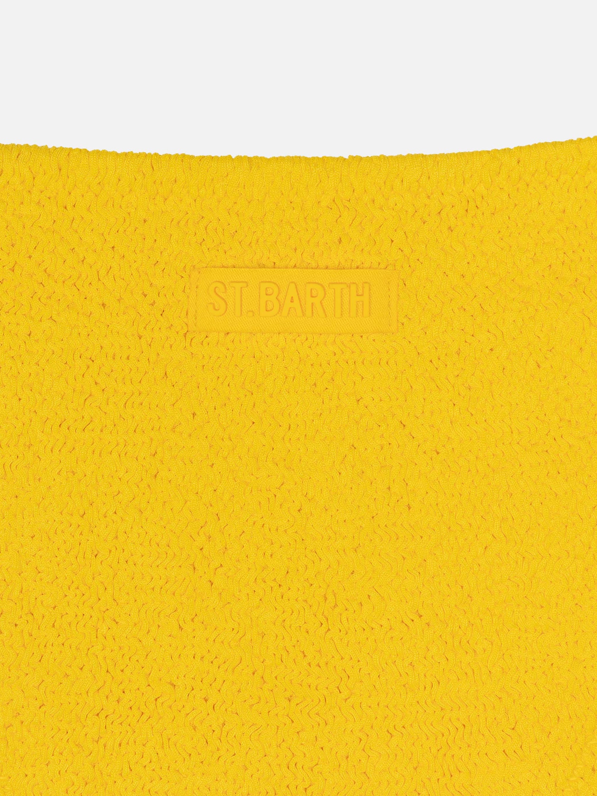 Jaiden yellow crinkle bralette bikini - MC2 Saint Barth