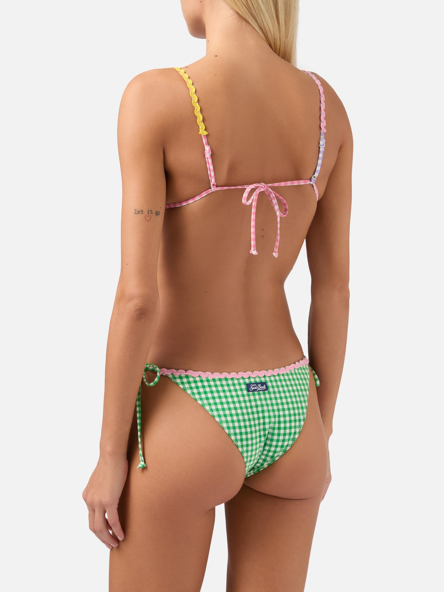 Triangle bikini Janet Marielle with gingham print