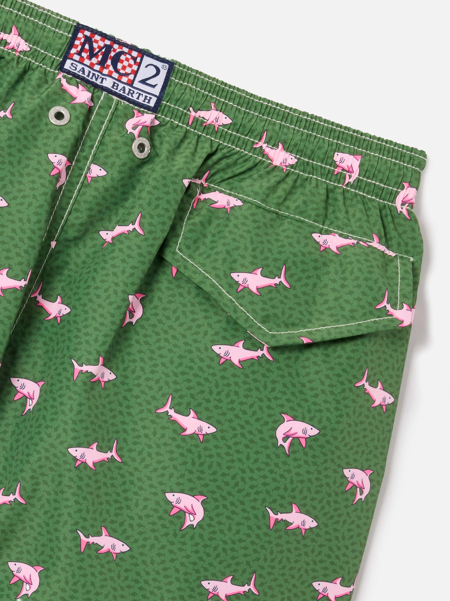 Jean Lighting swim shorts with Shark all-over print