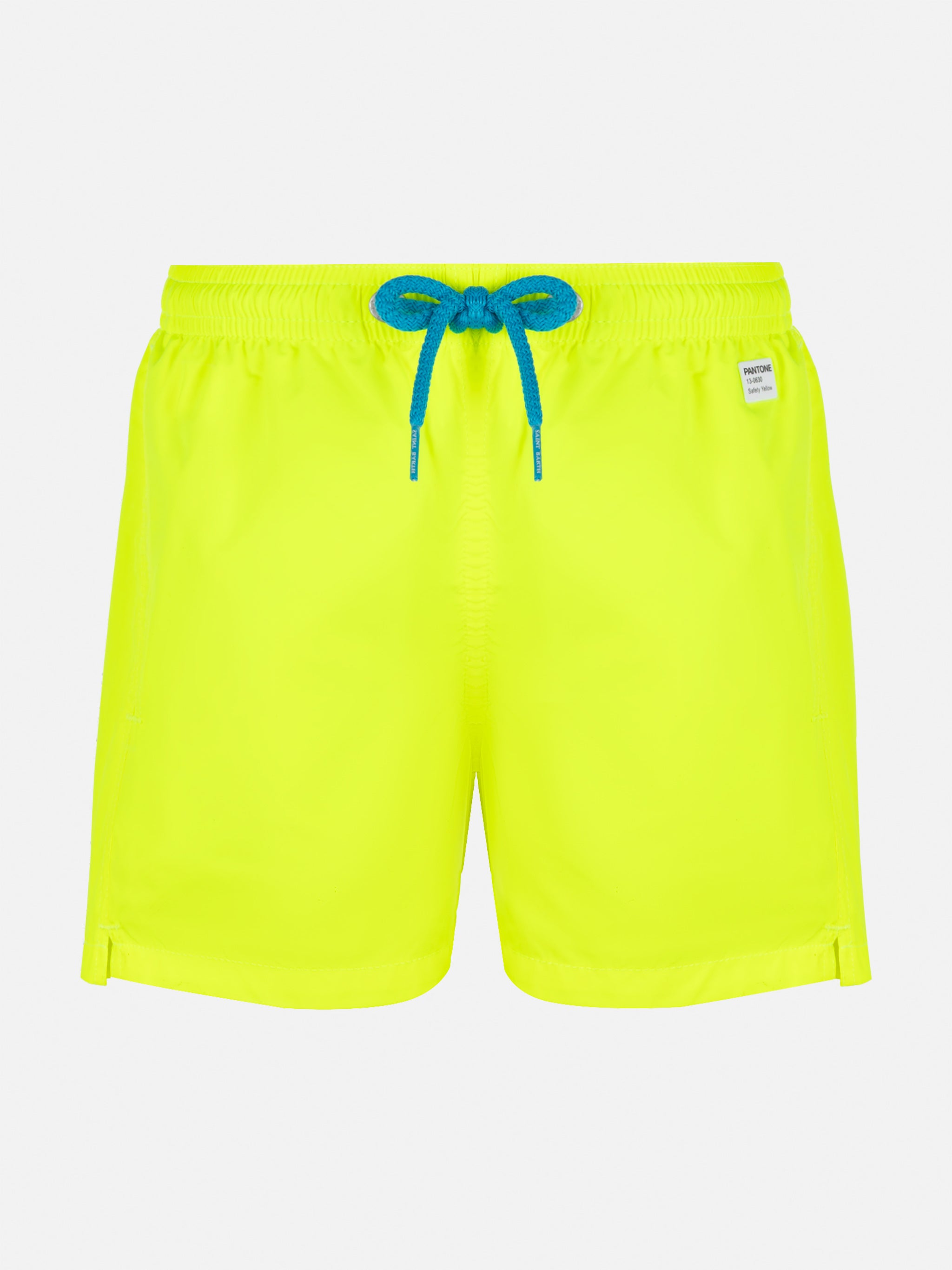 Jean Lighting Pantone lightweight fluo yellow swim shorts