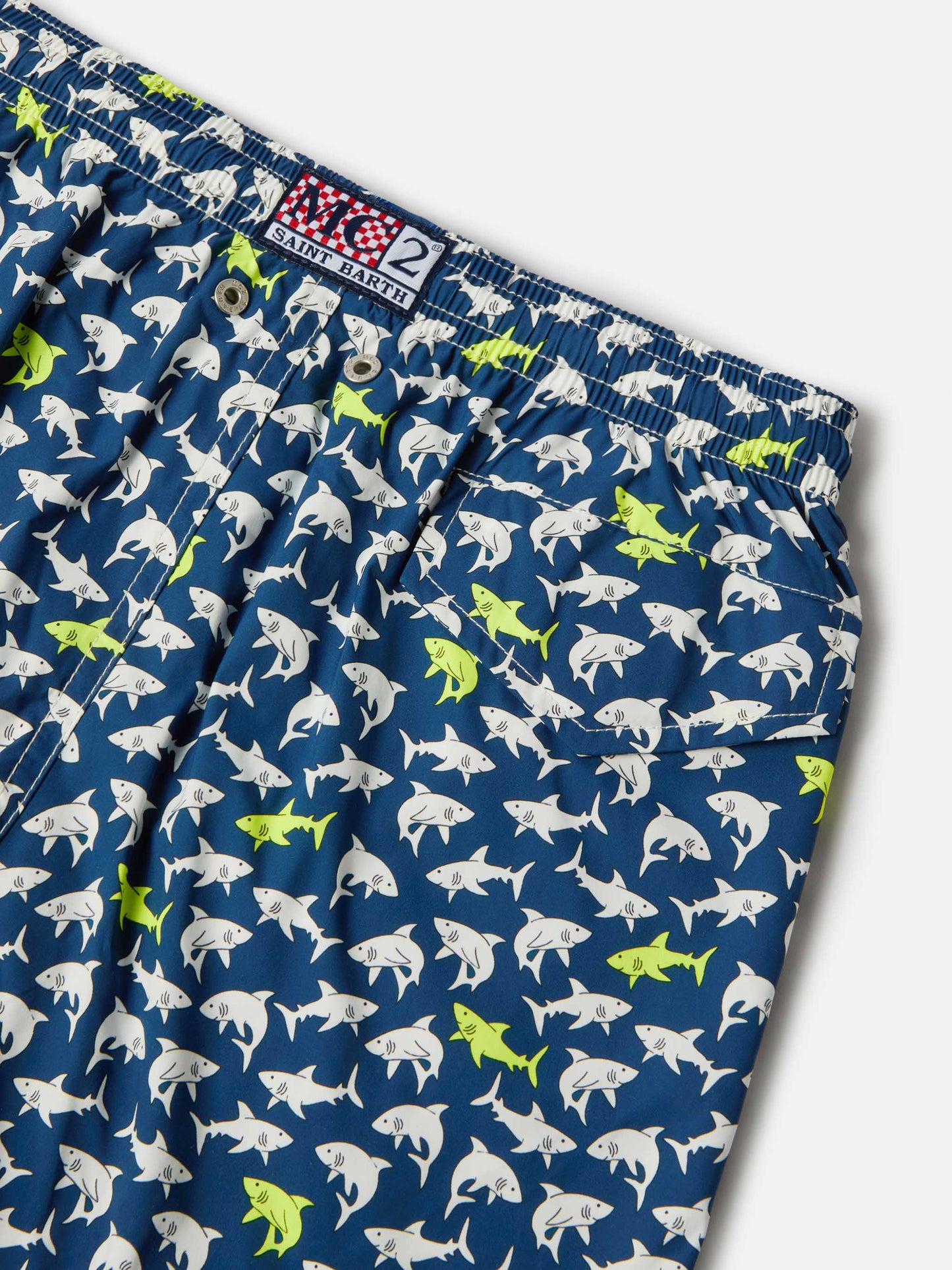 Bañador corto Jean Lighting Stretch con estampado integral de tiburones