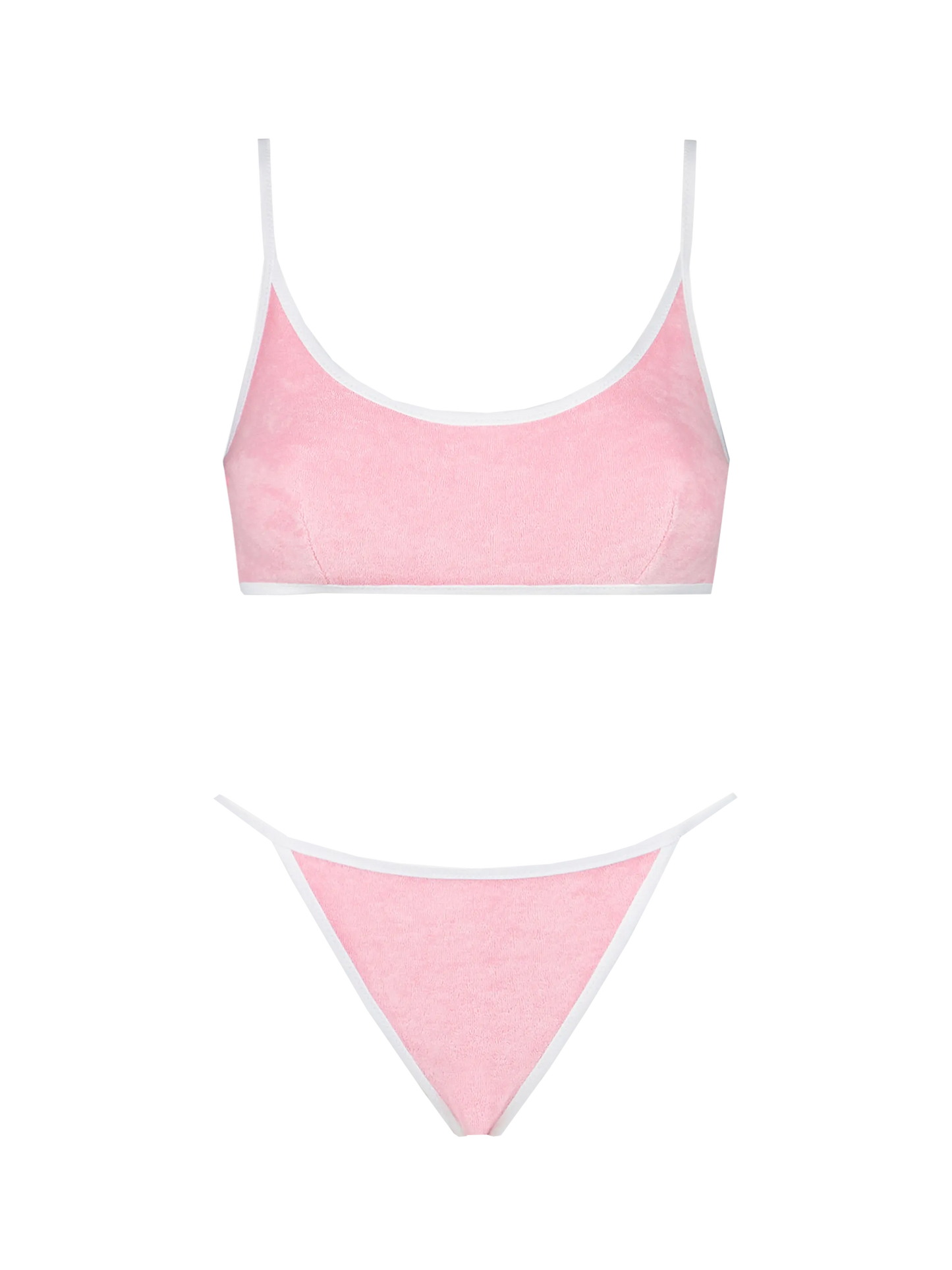 Woman terry bralette bikini with piping | MELISSA SATTA SPECIAL EDITION - MC2 Saint Barth