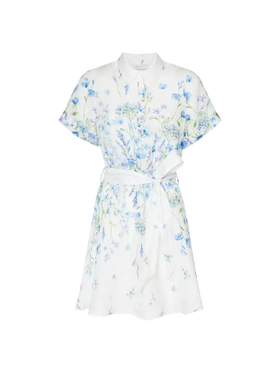 Joseline linen dress with floral print - MC2 Saint Barth