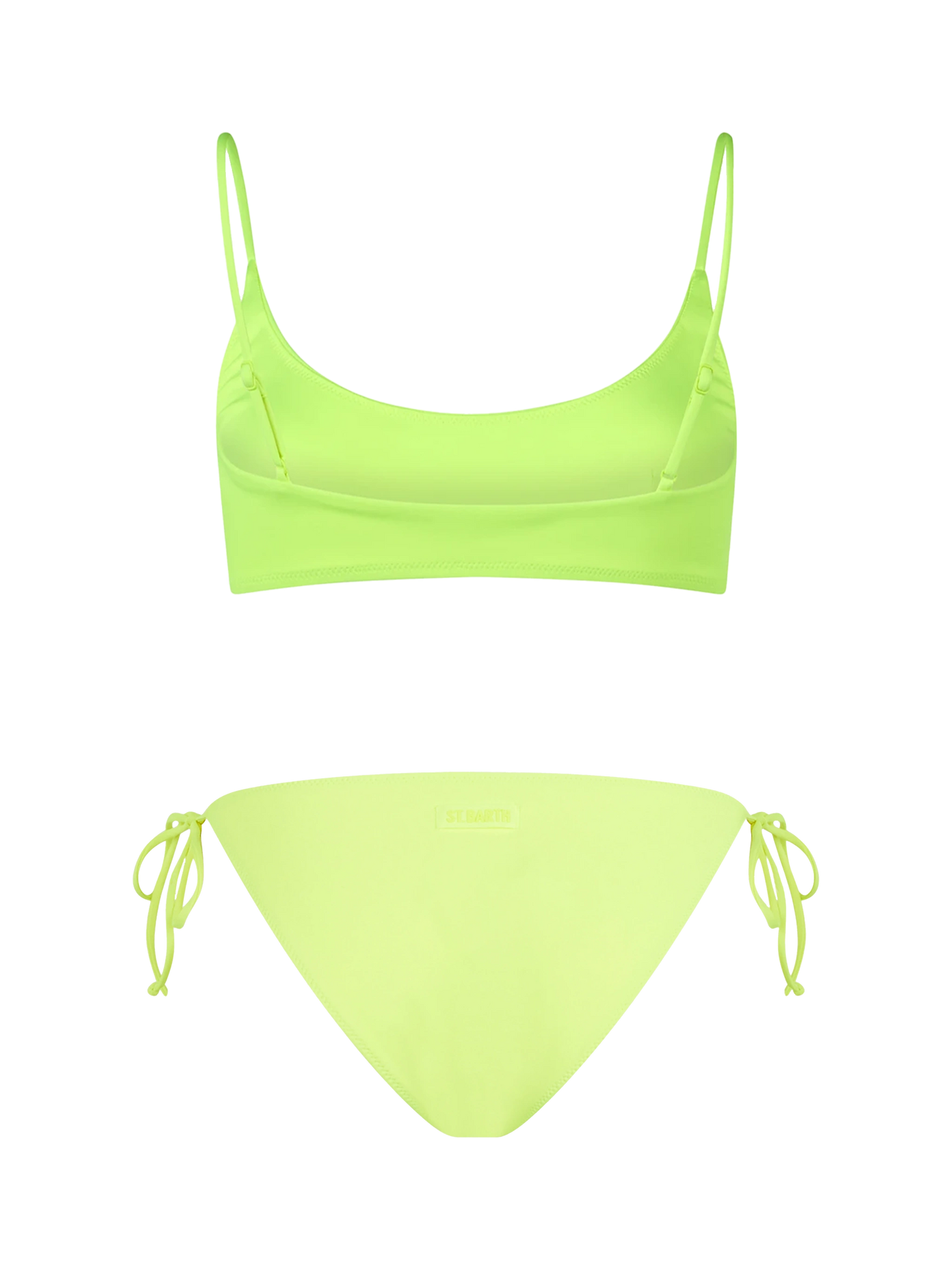 Bralette-Bikini für Damen in Neongelb Judy Virgo