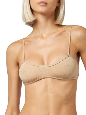 Woman lurex scooped bikini swimsuit Laryn Noelle - MC2 Saint Barth