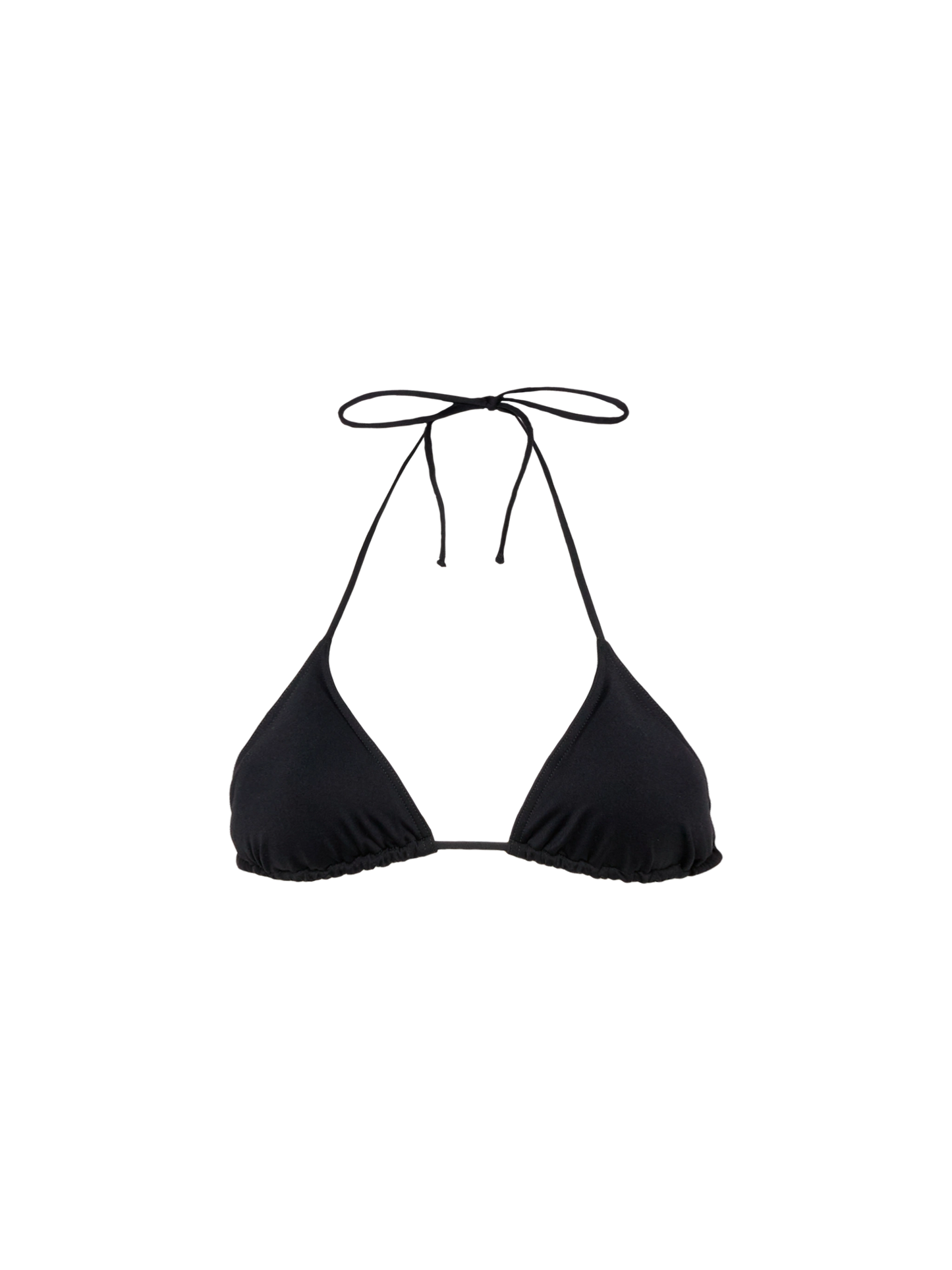 Leah black triangle top swimsuit